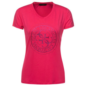 Guess dámské tmavě růžové tričko - XS (G6H9)